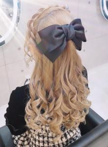 編み込みカチューシャハーフアップ - hair salon lien掲載