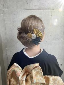 着物にあうヘアセット - hair salon lien掲載