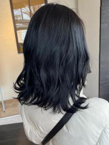 【Luccica】ブリーチなしカラー×ブルーブラック - Luccica hair&spa掲載