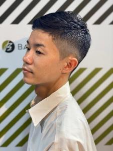 大人カッコいい30代40代50代以上アップバンクショート - BARBER-BAR 四谷店掲載