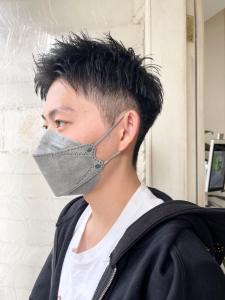ヘアドネーション刈り上げメンズカットスパイキーアップバング - CHAINON掲載