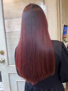 ローズバイオレットサラサラロングストレートブリーチなし梅ヶ丘 - CHAINON掲載