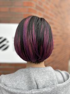 ショートボブ_ブリーチ_パープル - 117hair garage掲載