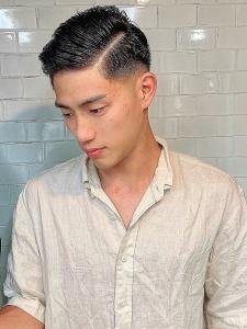 七三オールバック[田町駅]<理容室> - KINGMAN BARBER田町掲載