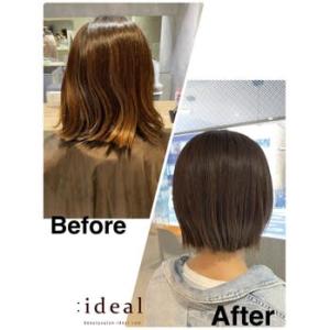 髪質改善トリートメントでくせ毛対策☆白髪染め透明感カラー - :ideal心斎橋店 ～髪質改善・白髪染め・ヘッドスパ～掲載