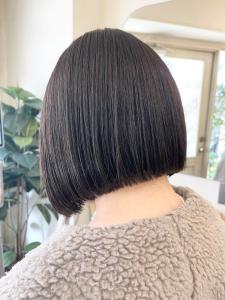 ヘアドネーション級イメチェンあごライン切りっぱなしボブ梅ヶ丘 - CHAINON掲載