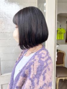 バッサリイメチェンアゴ下ボブ持ちの良いヘアスタイル前髪あり - CHAINON掲載