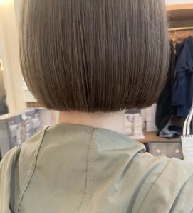 切りっぱなしボブ　オリーブベージュ【横浜】 - Neolive aim 横浜店掲載