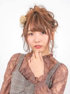 お花のお呼ばれアップスタイル - HAIR & MAKE EARTH 本庄早稲田店掲載