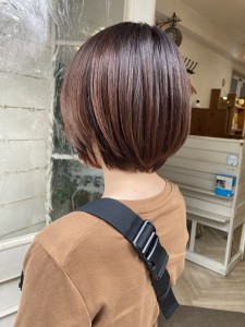 まるみのある収まりやすいショートボブ世田谷人気美容室 - CHAINON掲載