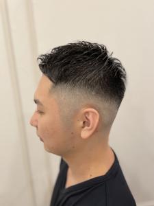ビジネス×フェードカット　アップバングショート - 【シェアサロン】 LIBERTY SHARE BARBER 銀座掲載