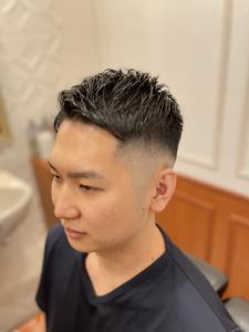 ビジネス×フェードカット　アップバングショート - 【シェアサロン】 LIBERTY SHARE BARBER 銀座掲載