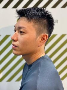 大人カッコいい20代30代40代アップバンクショート - BARBER-BAR 四谷店掲載