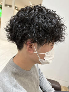 メンズカット＋波巻きパーマ×ツイストスパイラル  - HAIR & MAKE EARTH 越谷店掲載