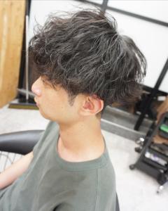 メンズ波巻きパーマスタイル - hair teria ryu 大塚掲載