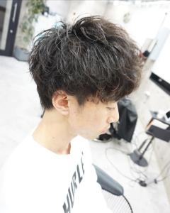 メンズ無造作パーマスタイル - hair teria ryu 大塚掲載