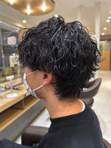 メンズカット＋波巻きパーマ×ツイストスパイラル  - HAIR & MAKE EARTH 越谷店掲載