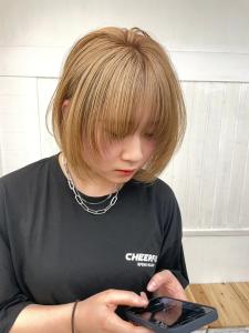 髪質改善ダメージレスハイトーンボブ顔まわりレイヤー - N° anfeel 渋谷掲載