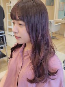 大人可愛いラベンダーピンクカラー　20代30代 - HAIR MAKE age 天神西通り店掲載