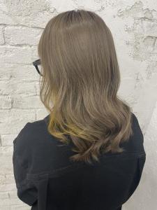 イヤリングカラーインナーカラーイエロー - agir hair 上野店掲載