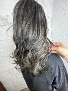 白髪ぼかしハイライトイルミナカラー - agir hair 上野店掲載