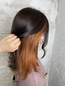 インナーカラーオレンジ - agir hair 北千住【アジールヘア】北千住駅西口店掲載