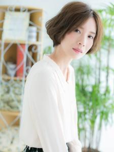 オリーブベージュの小顔ひし形ショ-ト♪ - 柏の葉キャンパス 美容室Pint salon 髪質改善 完全個室サロン6月1日NEWOPEN！掲載