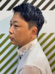 大人カッコいい30代40代50代以上アップバンクショート - BARBER-BAR 四谷店掲載