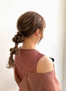 ポニーテールアレンジ　結婚式　パーティー　ヘアアレンジ - CAPA south 春日・大野城店掲載