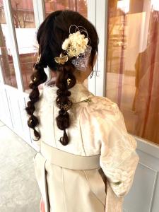 成人式　卒業式　結婚式　着付け　ヘアセット　玉ねぎヘア - CAPA south 春日・大野城店掲載