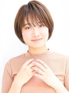 丸みのあるふんわりショートボブ - hair make flencia掲載