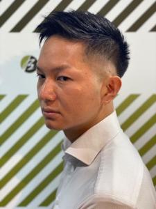 大人カッコいい20代30代40代アップバンクショート - BARBER-BAR 四谷店掲載