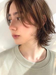 ショートウルフ　レイヤーカット　オレンジベージュ - CELL掲載