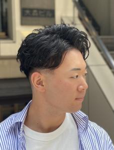 かきあげウェーブパーマ　ビジネスヘア　フェード風 - ドルクス日本橋掲載