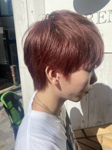 ＊ワインレッドヘアー＊ - LOREN掲載
