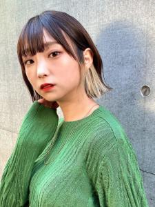 ミニボブ　イヤリングカラー　ホワイトベージュ - Bruder掲載