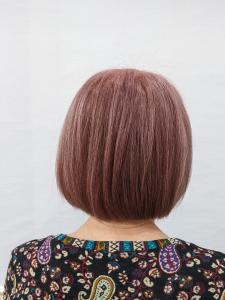 ピンクカラー+ミニボブ - エイムヘアメイク 舟入店掲載