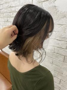 インナーカラーイヤリングカラーミルクティー - prize Iris 池袋【プライズ アイリス】池袋駅東口店掲載