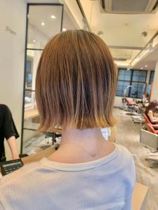 20代30代40代韓国ヘアハイライト透け感カラーくびれボブ - ブロッサム東久留米店掲載
