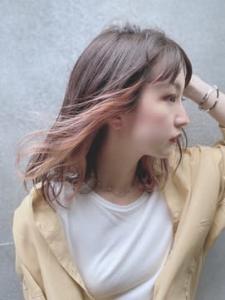 インナーカラー　ブリーチ　ワンポイントカラー ?デザイン - Bruder掲載