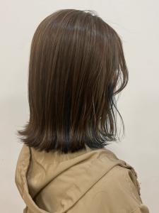 インナーカラー　ネイビー　外ハネボブ　ミルクティーベージュ - Broaden by anon掲載