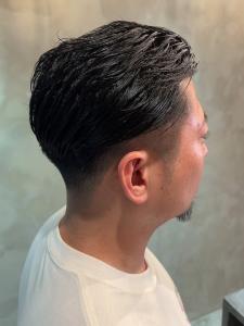 ツーブロック　刈り上げ　メンズビジネスショート　アップバング - 完全個室 THIS IS BARBER 3rd掲載