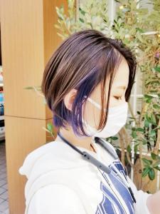 小顔ショートボブアッシュブラウン耳掛け【横浜】 - Neolive aim 横浜店掲載