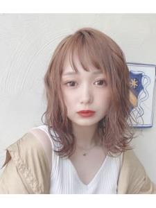 シルキーベージュ　ハイトーン　ロブ　セミロング　ミディアム - Bruder掲載