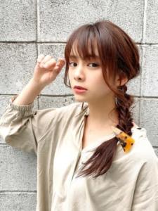 ヘアアレンジ　　編み込み　パーティー　フィッシュボーン - Bruder掲載