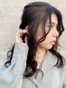 ヘアアレンジ　ハーフアップ　編み込み　パーティー　二次会 - Bruder掲載