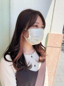ピンクベージュイヤリングカラー×透明感カラー - e.m.a PREMIUM BEAUTY SALON掲載