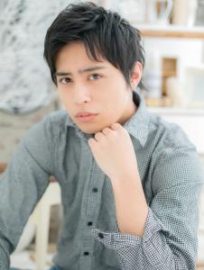 ソフトなワイルドアップパングウェットヘア　ネイビーブラック - mod's hair【モッズヘア】越谷/越谷西口店掲載