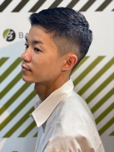 大人カッコいい30代40代50代以上アップバンクショート - BARBER-BAR 四谷店掲載