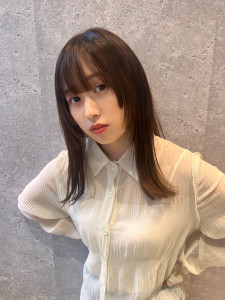 三軒茶屋_レディース_ロング_ストレート_ナチュラル_カット - HAIR & MAKE EARTH 三軒茶屋店掲載